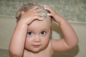 baby in tub