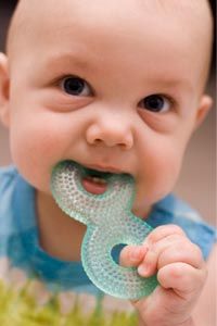 Many parents choose to soothe teething pain with frozen teething toys instead of pain relievers.