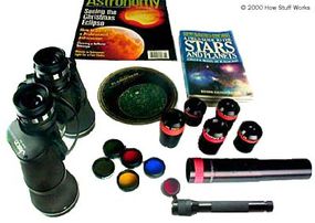 Typical set of observing supplies.