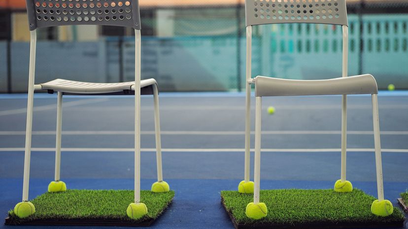 Garage parking system is designed to beat the hanging tennis ball