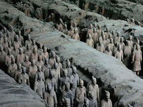 Farmers accidently discovered Emperor Qin's terracotta army in 1974.