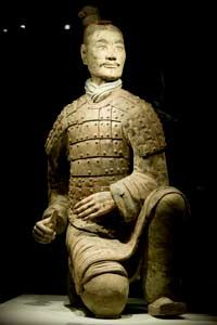 A bowman from the terracotta army.