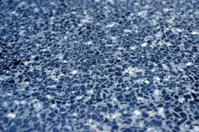 Terrazzo floors can be quite lovely or rather utilitarian. Either way, they're amazingly durable.