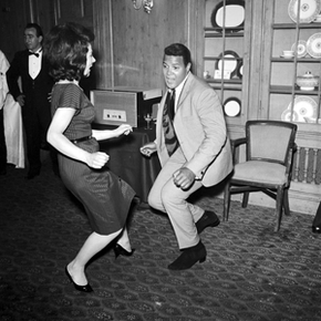 The King of the Twist himself, Chubby Checker, demonstrating his expertise. 