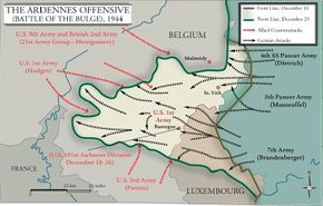 Battle Of The Bulge Map 1944