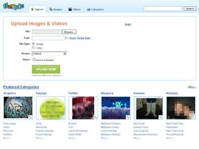 TinyPic lets you upload video and images to the Web without registering for an account. See more pictures of popular web sites.