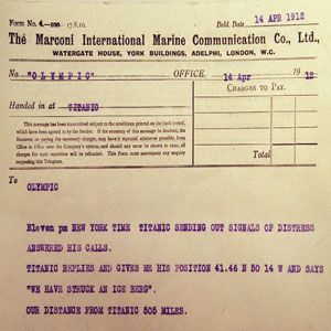telegraph from Titanic