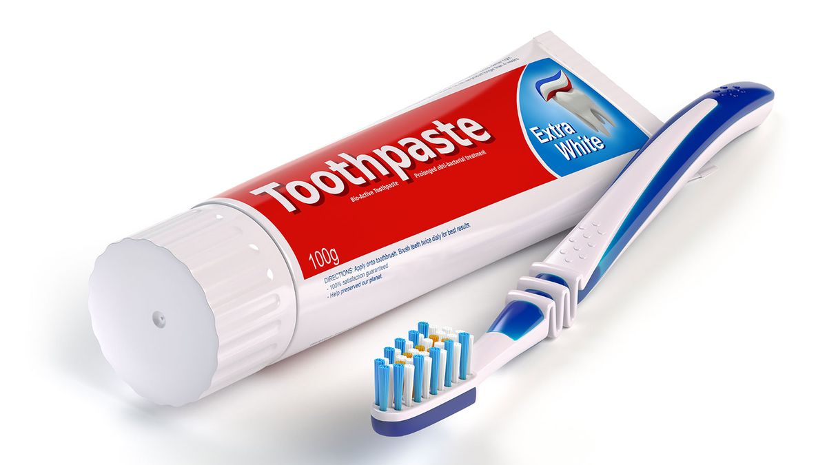 Toothbrush and toothpaste clearance combined