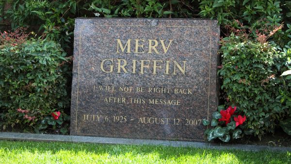 Merv Griffin's tombstone