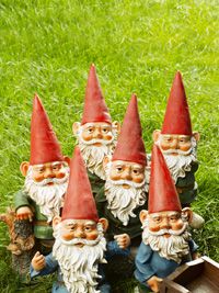 Gnomes might be cheerful outdoor companions for you, but other people could find them just a little creepy.