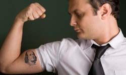 Flashing new ink at work can effectively grab co-workers' attention.