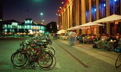 Bicycling is extremely popular in Copenhagen.