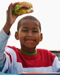 Burgers are a great source of protein for the little ones.