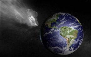 每天都有小行星到达地球的大气层，但只有最大的才能到达地面。＂border=