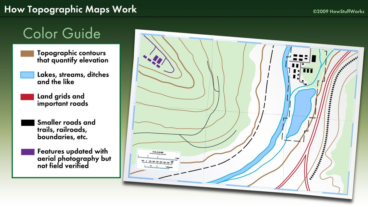 Topographic Map Lines Colors And Symbols Topographic Map Symbols 