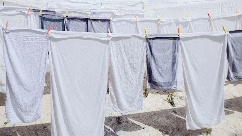 Why Towels Get So Stiff When You Dry Them on the Line