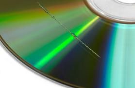 scratched cd photo