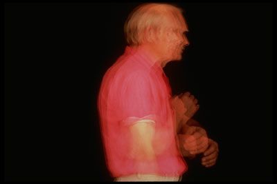 A multiple-exposure photograph of Tourette's patient David Janzen