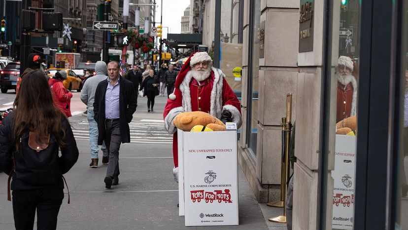 Santa, toys for tots