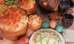 Kulich is one of many Easter treats in Russia.