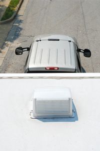 A trailer roof vent