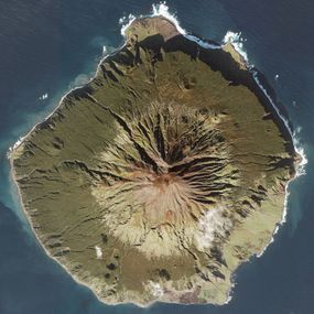 Satellite image of Tristan da Cunha