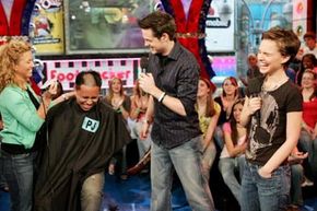 MTV, Natalie Portman, Total Request Live, shave head