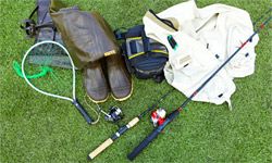 Basic gear for trout fishing 