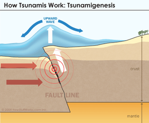 Formation of a tsunami