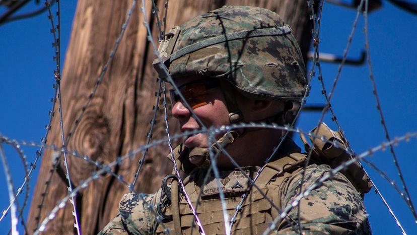 U.S. troop at Mexican border