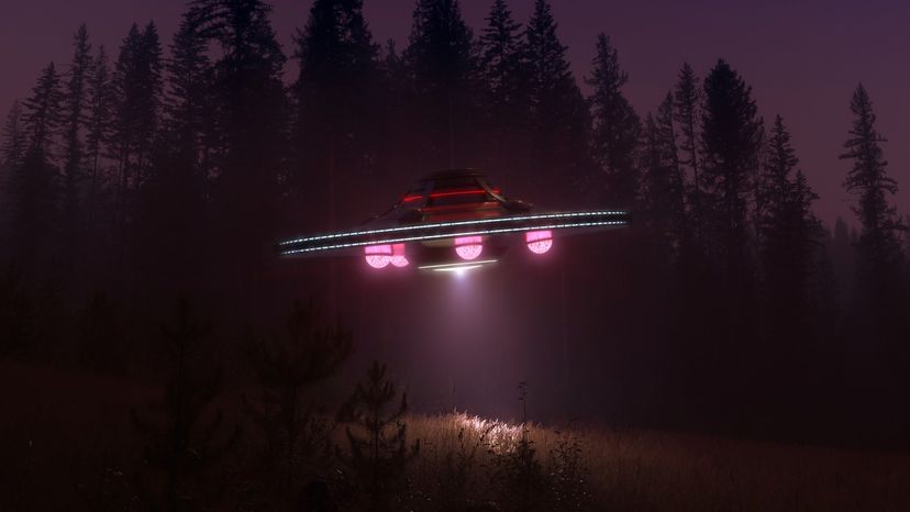 UFO at night