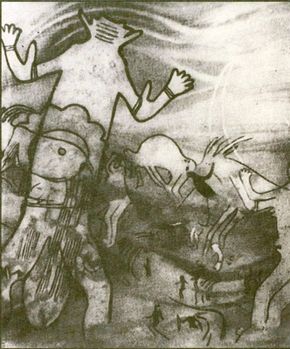 photo of cave painting