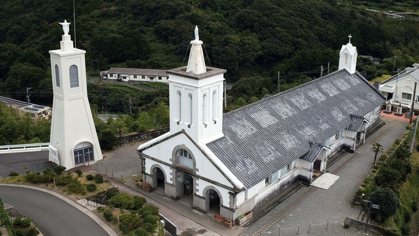 Shitsu Church with its two steeples