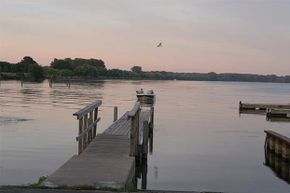 Dock on lake