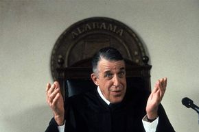 Fred Gwynne plays against type as a judge in the 1992 film 'My Cousin Vinny.'