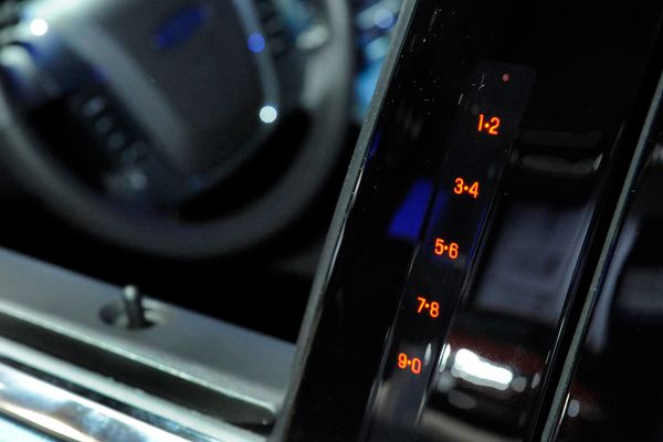 Keypad on side of car