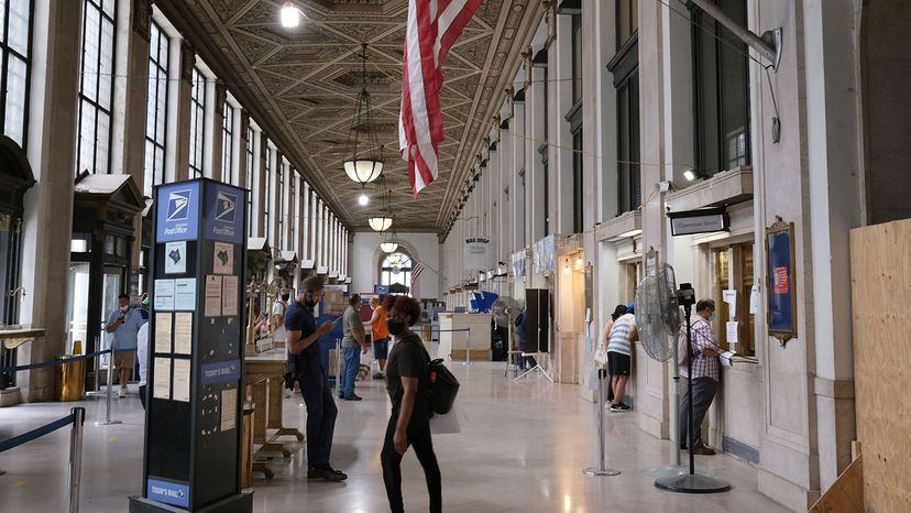 post office line