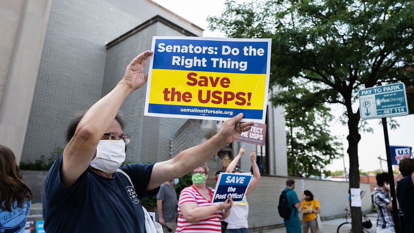 Post office demonstrators