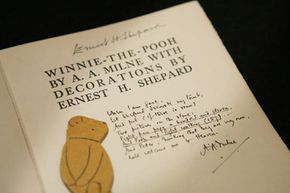 This rare and valuable first edition of A.A. Milne's classic &quot;Winnie The Pooh&quot; features the author's inscription.