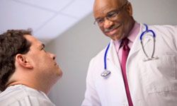 patient talking with doctor