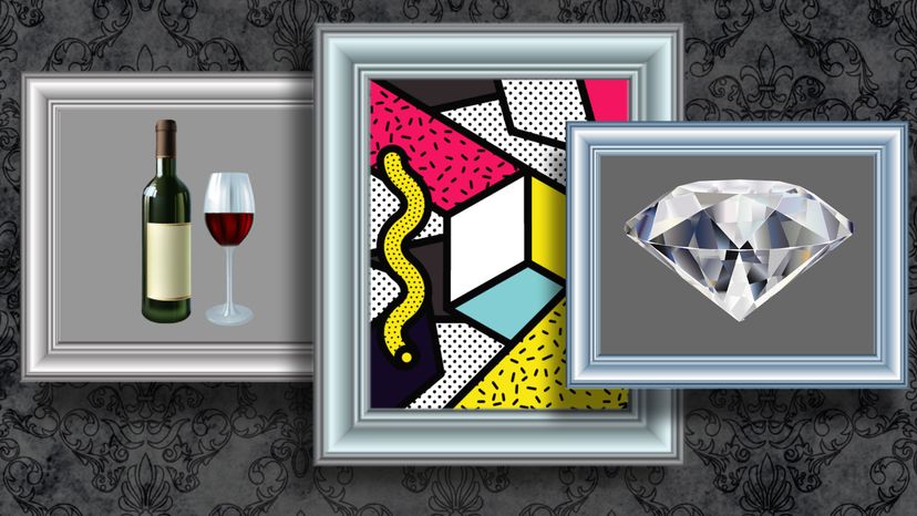 Art, wine diamonds