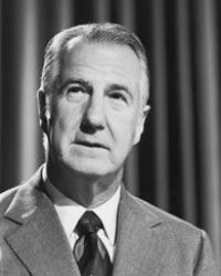 Spiro Agnew, the only vice president to resign the office, plead no contest on tax evasion charges.
