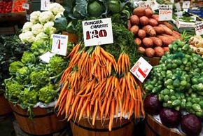Movin' on up. Food prices are on the rise with gasoline. See more pictures of vegetables.