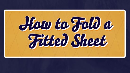 Folding fitted sheets