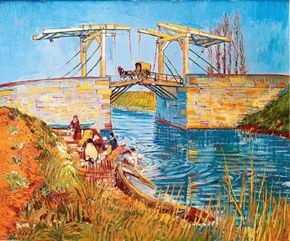 Vincent van Gogh's Langlois Bridge at Arles with Women Washing is an oil on canvas (21-1/4 25-1/2 inches) that is housed in the Kröller-Müller Museum in Otterlo,Netherlands.