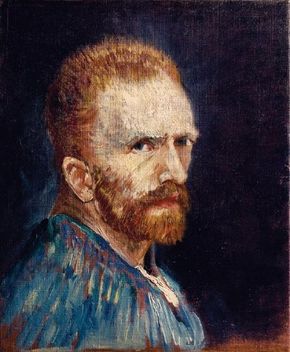 Vincent van Gogh's Self-Portrait is an oil on canvas(15-3/4 x 13-1/2 inches) that is housed in theWadsworth Atheneum in Hartford.