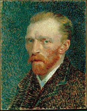 Vincent van Gogh's Self-Portrait is an oil on artist'sboard mounted on cradled panel(16-1/4 x 12-3/4 inches) that is housed in theArt Institute of Chicago.