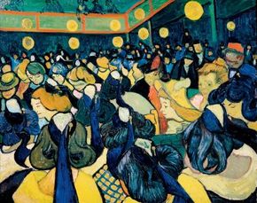 The Dance Hallby Vincent van Gogh, is housed in the Muséed'Orsay in Paris.