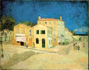 The Yellow House by Vincent van Gogh, hangs in the Van Gogh Museum in Amsterdam.