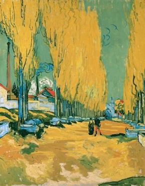 Les Alyscamps by Vincent van Gogh, is part of the Collection of Basil P. and Elise Goulandris, Lausanne.